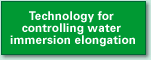 Technology for controlling water immersion elongation